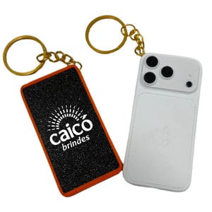 Chaveiro 3D Formato Smartphone Personalizado com Logo - 03092601