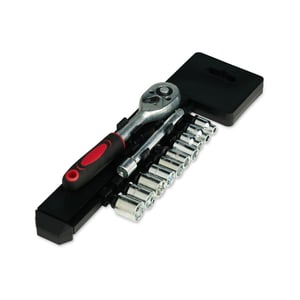 Kit Ferramentas 12 Peças com Estojo | Catraca, Extensor e Soquetes - 07032  Kit Ferramentas 12 Peças Gravação a Laser   brinde promocional funcional e técnico