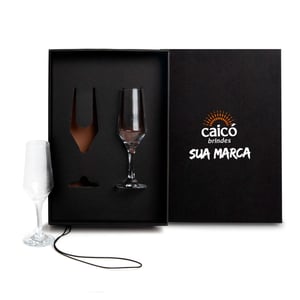 Jogo de Taças de Vidro para Champagne 186ml | 2 Peças Elegantes - VI-08722  Jogo De Taças De Vidro P/ Champagne 186 Ml Gravação a Laser   Com esse jogo, você terá 2 taças perfeitas para brindar momentos especiais com quem você ama