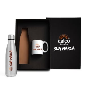 Kit Garrafa e Caneca 2 Peças | Praticidade e Estilo no Dia a Dia - KT-90391  Kit Garrafa E Caneca - 2 Pçs Gravação a Laser   É perfeito para quem busca praticidade e estilo no dia a dia