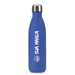Garrafa Inox 750ml Personalizada - Brinde Ideal para Eventos - 17011F  Garrafa Inox 750ml Personalizada Gravação a Laser   Mantenha suas bebidas na temperatura ideal com a Garrafa Inox 750ml Personalizada