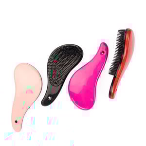 Escova Mágica Desembaraçante | Compacta, Leve e Personalizada - 15248 Plástico resistente Escova Mágica Personalizada Colorida Área de Personalização: 8 cm x 4 cm   Ideal para uso diário em todos os tipos de cabelo