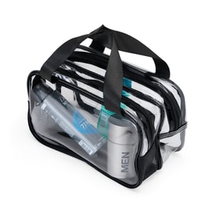 Nécessaire de PVC com Dois Compartimentos - Praticidade e Versatilidade - 18777  Nécessaire de PVC Área para gravação: 12 cm x 15 cm   É perfeito para viagens e uso diário. Estilo e funcionalidade!