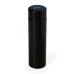 Garrafa Térmica 500ml com Display LED - Inovação e Estilo - 14794  Garrafa Térmica 500ml Gravação a Laser ou Colorida   Invista na sua hidratação com estilo e tecnologia!