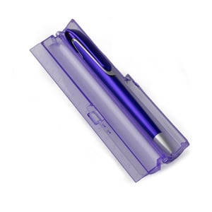 Estojo de Plástico com Régua de 15 cm - Praticidade e Organização - 15040 Estojo de Plástico Estojo de Plástico com Régua de 15 cm Colorida   Área de gravação: 13 × 0,5 cm