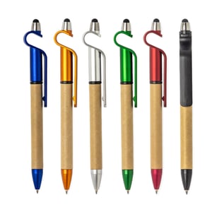 Caneta Ecológica Touch com Suporte Personalizado - Sustentabilidade e Funcionalidade - 13499P Caneta Ecológica Touch Caneta Ecológica Touch Impressão Laser ou Colorida   Área de gravação: 3,5 cm x 0,7