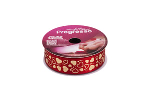 Fita de Cetim Personalizada 30mm - 50 Metros de Estilo e Criatividade - 2023020806  Fita de Cetim Personalizada 30mm Impressão: Prata, Dourado, Vermelho e Rose   Ideal para embalagens e eventos, com impressão em brilho metalizado