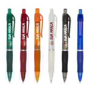 Caneta Plástica Personalizada com Impressão Digital Colorida - Promova Sua Marca - 03011B Caneta Plástica Caneta Plástica Personalizada Colorida   Área de gravação: 3 × 0,8 cm