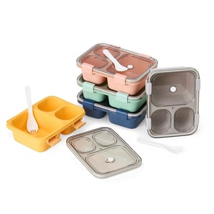 Marmita Hermética 800ml com Divisórias e Garfo - Praticidade para Refeições - 07028 Feita em PP atóxico e livre de BPA Marmita Hermética 800ml Gravação a Laser ou Colorida   a solução ideal para as refeições do dia a dia