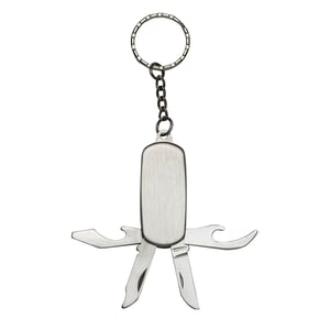 Chaveiro Metal Canivete 4 Funções Personalizado - Praticidade e Estilo - 10210 Metal Chaveiro Metal Canivete 4 Funções Impressão a Laser   Ideal para brindes e presentes, com impressão a laser da sua logo