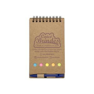 Bloco de Anotações com Autoadesivos e Caneta - Praticidade no Dia a Dia - 12244 Possui caneta 70 folhas de papel pautado, Além disso, conta com 5 blocos de autoadesivos Bloco de Anotações com Autoadesivos e Caneta Impressão laser   é perfeito para quem busca praticidade e organização no dia a dia, seja no trabalho, nos estudos ou em casa