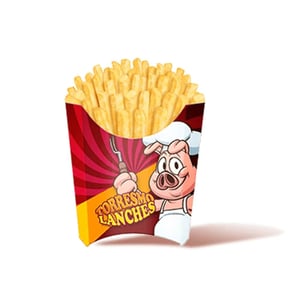 Embalagem de Batata Frita em Papel Supremo 300g Personalizada - Criatividade e Qualidade - 13042505 Papel Supremo 300g Embalagem de Batata Frita em Papel Supremo 300g Impressão Colorida Digital   ideal para destacar sua marca com estilo. Faça seu pedido agora!