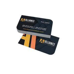 Cartão de Visita em Papel Couchê Personalizado 9x5cm —  05042506 Papel Couchê Cartão de Visita em Papel Couchê Personalizado 9x5cm Impressão colorida   material essencial para profissionais e empresas que desejam prospectar clientes e transmitir contatos de forma profissional.