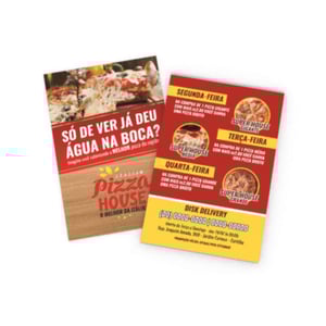 Panfletos, Pastas e Flyers Couchê 90g Personalizados — 3 Tamanhos — 2023040706 papel couchê 90g Panfletos, Pastas e Flyers Couchê 90g Personalizados Impressão colorida 4x0 - 1 lado   solução econômica e eficaz para promover seu negócio, evento ou promoção.
