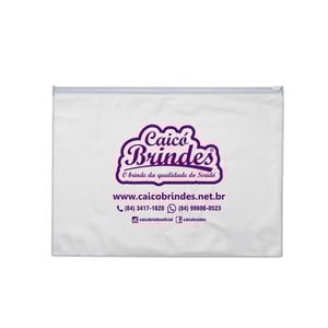 Pasta Zip Zap Personalizada com Sua Marca — 13253 PVC Pasta Zip Zap Personalizada com Sua Marca Gravação silk 1 cor   ideal para reuniões, cursos e uso diário.