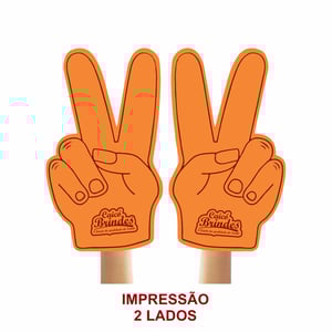 Mão de Torcida Personalizada - Mão 2 dedos impressão 2 lados - 29082402 EVA 3mm Mão de Torcida Personalizada - Mão 2 dedos impressão 2 lados Pintura com 1 cor  Mão 2 dedos impressão 2 lados Ideais para formaturas, aniversários e eventos esportivos. Peça já a sua!