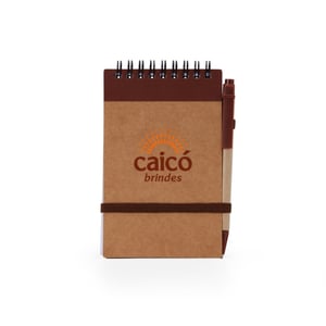 Bloco de Anotações Ecológicas com Caneta — 05064 Possui 70 folhas pautadas e caneta ecológica. Bloco de Anotações Ecológicas com Caneta Impressão laser ou 1 cor silk   Produto compacto e portátil, perfeito para uso em reuniões, cursos, eventos e ações promocionais.