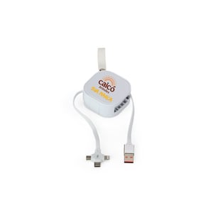 Cabo USB Retrátil 3 em 1 Personalizado Colorido — 18762 plástico Cabo USB Retrátil 3 em 1 Personalizado Colorido    ideais para brindes em eventos, feiras, kits corporativos e campanhas promocionais — utilidade garantida que mantém sua marca sempre à mão.