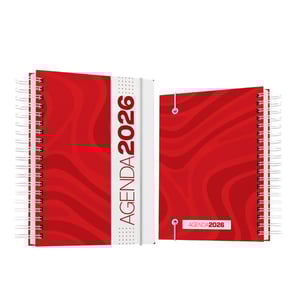 Agenda Diária Capa Dura Personalizada A5 — 21022601 capa dura A5 personalizada (21×15 cm) com 350 páginas (1 página/dia útil) Agenda Diária Capa Dura Personalizada A5 impressão 4x0 e laminação fosca ou brilho   ideal para brindes corporativos e planejamento profissional.