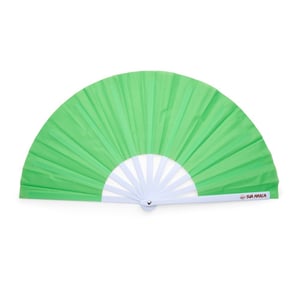 Leque de Plástico Personalizado com Tecido Leve | Brinde de Verão - 08339A Leque de Plástico  Área para gravação: 1 × 2 cm   