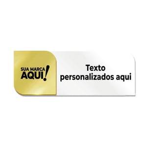 Placa de Porta Acrílico e ABS Personalizada 25x9cm + Fita 3M - 22032607