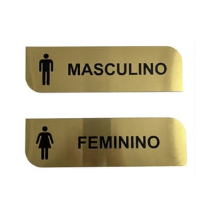 Placa de Porta Acrílico e ABS Personalizada 25x9cm + Fita 3M - 22032608