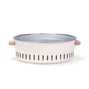 Churrasqueira Portátil Ultra Leve em Ferro com Alças de Madeira - 09232LF