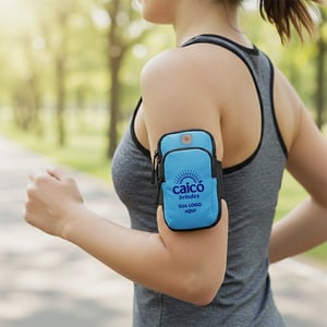 Braçadeira Esportiva Neoprene Impermeável com Saída de Fone - 19057