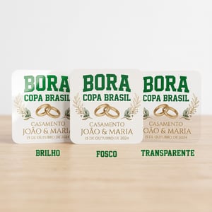 1000 Etiquetas em Vinil 4x4cm - Escolha entre Fosco, Brilho ou Transparente - 20042601