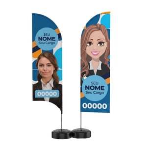 Wind Banner Personalizado Dupla Face Completo | Caicó Brindes - 02082601