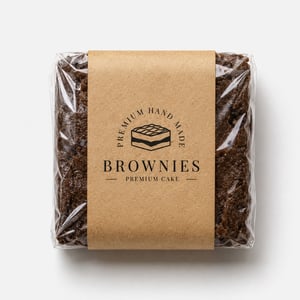 Cinta Para Brownie Em Kraft (5x20Cm) Personalizada