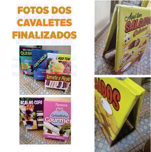 Cavalete pastel com caldo  de cana mod17