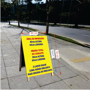 Cavalete Proibido Estacionar mod192