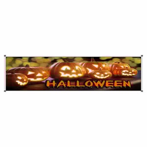 Faixa halloween mod235 Lona 440gr  4x0 Fosco bastão e ilhos 