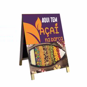 Cavalete açaí na barca  mod48