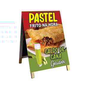 Cavalete pastel com caldo  de cana mod17