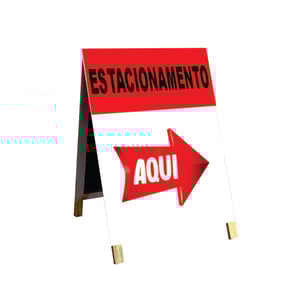 Cavalete estacionamento aqui  mod21