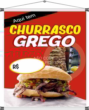 Banner churrasco grego mod54