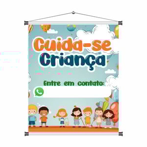 Banner \"Cuida-se de Criança\" mod403