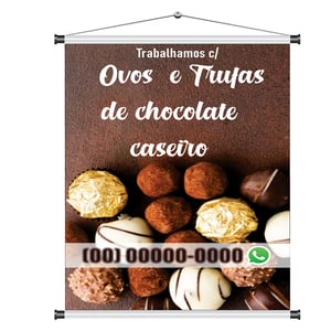 Banner Ovos e Trufas de Chocolate mod386