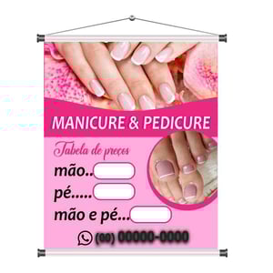 Banner Manicure e Pedicure mod501