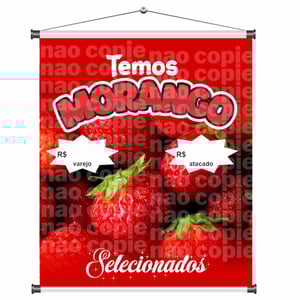 Banner Temos Morango (Varejo/Atacado) mod510