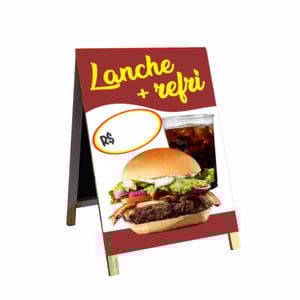 Cavalete Lanche + Refri mod101