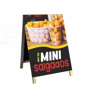 Cavalete Mini Salgados no COPO mod75
