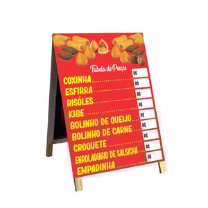 Cavalete Tabela de Preços mod64