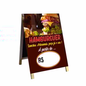 Cavalete Hambúrguer Artesanal mod103