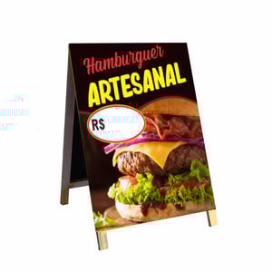 Cavalete Hambúrguer Artesanal mod102