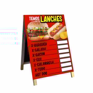 Cavalete Temos Lanche mod98