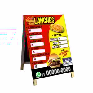 Cavalete Temos Lanche mod99