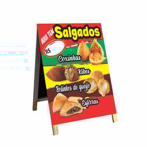 Cavalete Aqui Tem Salgados mod84